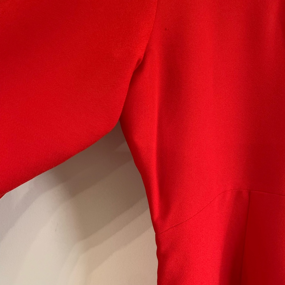 Banana Republic Red Bell Sleeve Crew Neck Dress - Picture 10 of 11
